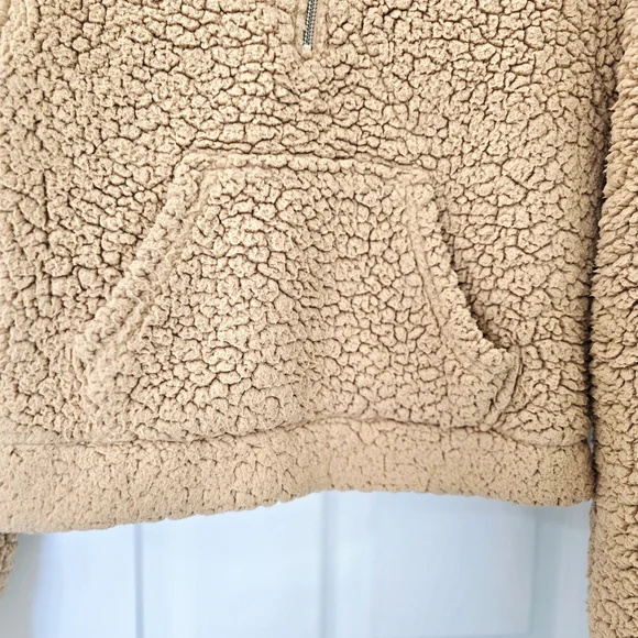 Garage Women's Sherpa Cowl Sweatshirt Sweater Size S Petite - Picture 4 of 10